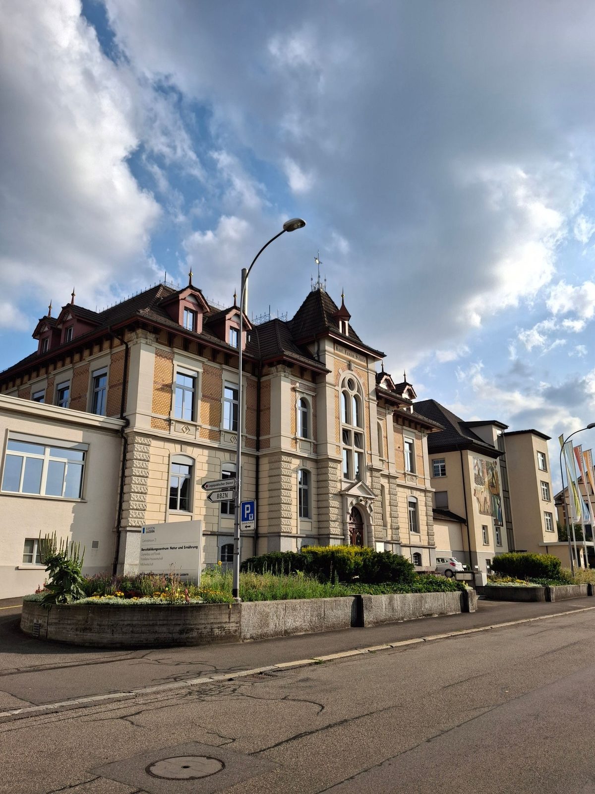 Das Berufsbildungszentrum Natur und Ernährung an der Centralstrasse in Sursee